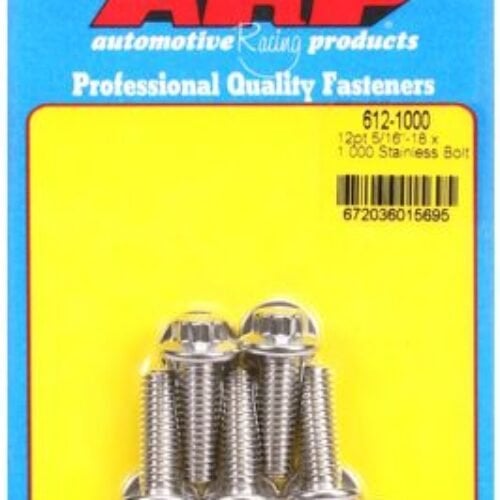 ARP 5/16 Inch -18 X 1.000 12pt SS Bolts (5/Pkg)