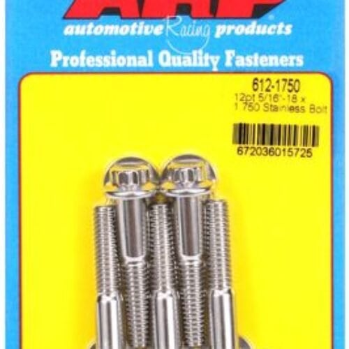 ARP 5/16 Inch -18 X 1.750 12pt SS Bolts (5/Pkg)