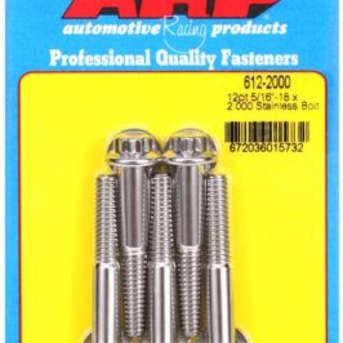 ARP 5/16 Inch -18 X 2.000 12pt SS Bolts (5/Pkg)