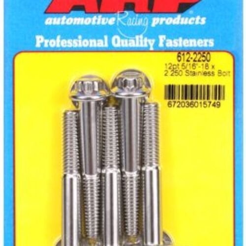 “5/16″”-18 X 2.250 12pt SS Bolts” (5pcs)