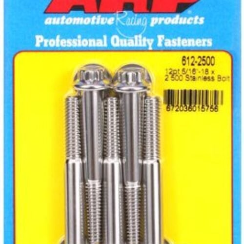 ARP 5/16in-18 X 2.500 12pt SS Bolts (5/Pkg)