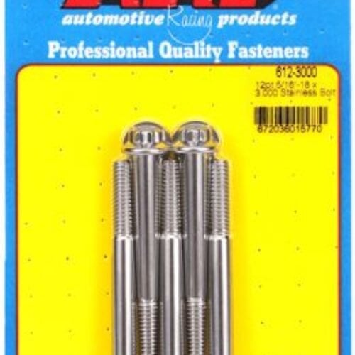 “5/16″”-18 X 3.000 12pt SS Bolts” (5pcs)