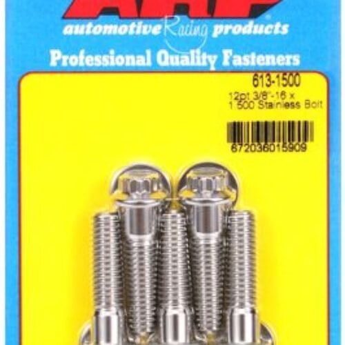 ARP 3/8in – 16 X 1.500 12pt SS Bolts (5/Pkg)