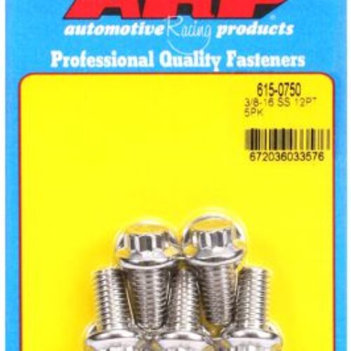 “3/8″”-16 X 0.750 12pt 7/16 Wrenching SS Bolts” (5pcs)
