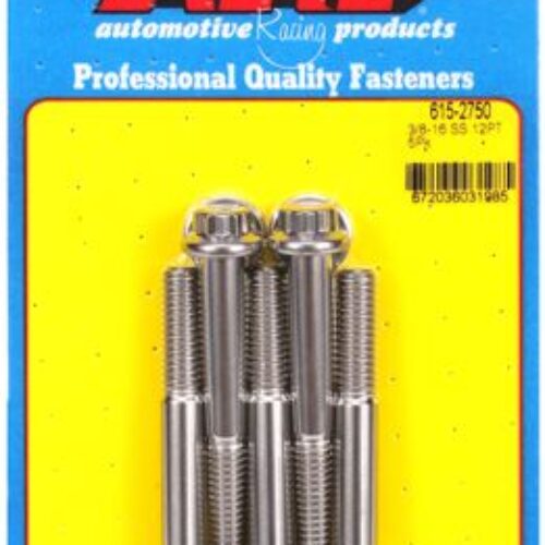 “3/8″”-16 X 2.750 12pt 7/16 Wrenching SS Bolts” (5pcs)