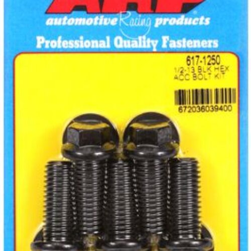 ARP 1/2-13 X 1.250 Black Oxide Hex Bolts (5/Pkg)
