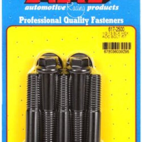 ARP 1/2in -13×2.500 Hex Black Oxide Bolts (5/Pkg)