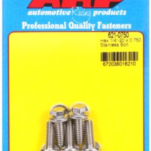 ARP 1/4in X 20 – .75in UHL Hex SS Bolt (5/Pkg)