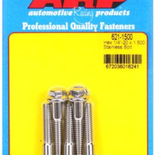 “1/4″”-20 X 1.500 Hex SS Bolts” (5pcs)
