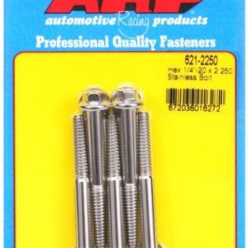 ARP 1/4-20 X 2.250 Hex SS Bolts (5/Pkg)