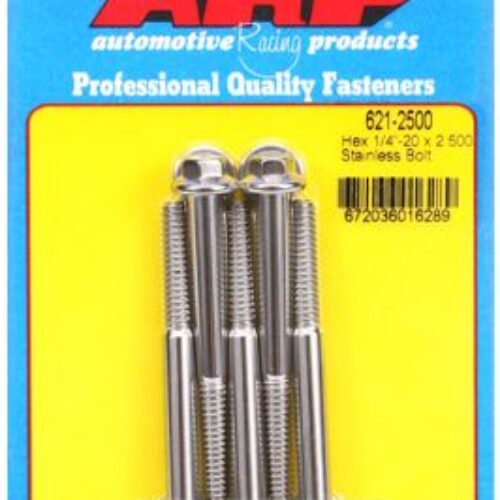 “1/4″”-20 X 2.500 Hex SS Bolts” (5pcs)