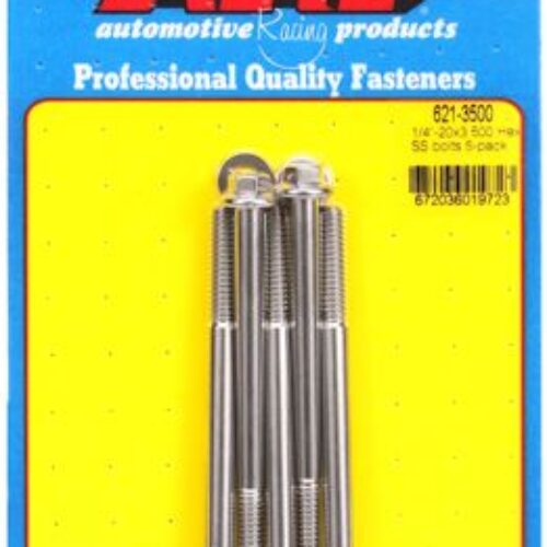 “1/4″”-20 X 3.500 Hex SS Bolts” (5pcs)