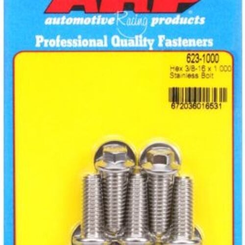 ARP 3/8-16 X 1.000 Hex SS Bolts (5/Pkg)