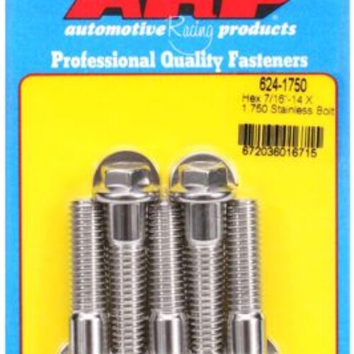 “7/16″”-14 X 1.750 Hex 1/2 Wrenching SS Bolts” (5pcs)
