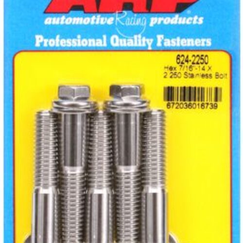 “7/16″”-14 X 2.250 Hex 1/2 Wrenching SS Bolts” (5pcs)
