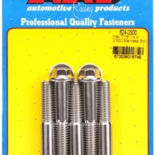 ARP 7/16-14 X 2.5in SS Hex Bolt Kit (pack Of 5)
