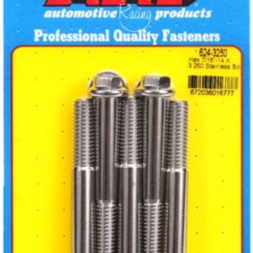 “7/16″”-14 X 3.250 Hex 1/2 Wrenching SS Bolts” (5pcs)