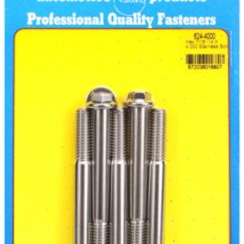 “7/16″”-14 X 4.000 Hex 1/2 Wrenching SS Bolts” (5pcs)