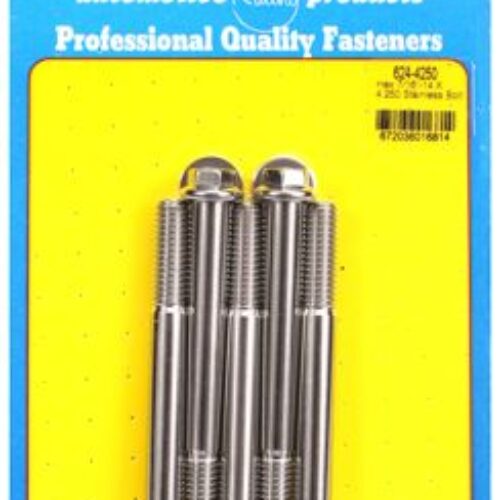 “7/16″”-14 X 4.250 Hex 1/2 Wrenching SS Bolts” (5pcs)