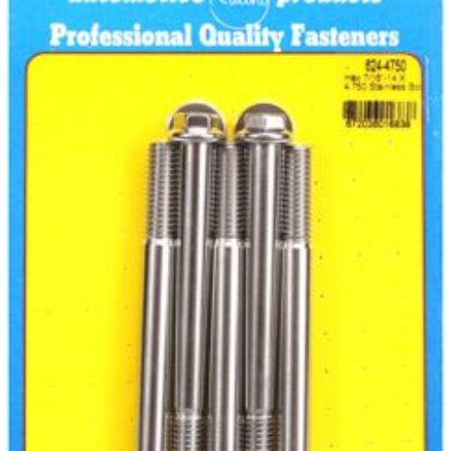 “7/16″”-14 X 4.750 Hex 1/2 Wrenching SS Bolts” (5pcs)