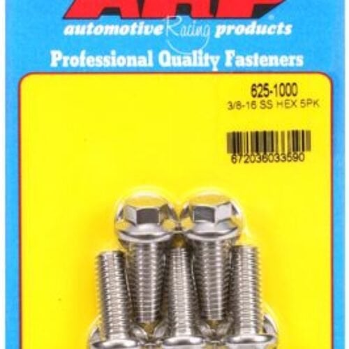 ARP 3/8-16 X 1.000 Hex 7/16 Wrenching SS Bolts (5/Pkg)