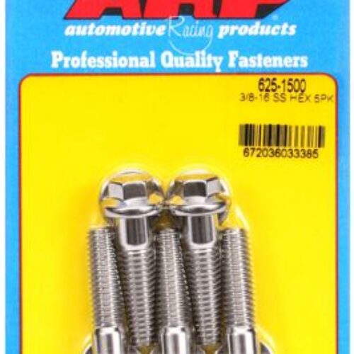 “3/8″”-16 X 1.500 Hex 7/16 Wrenching SS Bolts” (5pcs)