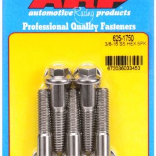 “3/8″”-16 X 1.750 Hex 7/16 Wrenching SS Bolts” (5pcs)