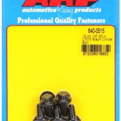 ARP 1/4-20 X 0.515 12pt Black Oxide Bolts
