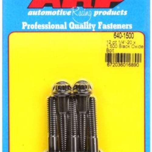 “1/4″”-20 X 1.500 12pt Black Oxide Bolts” (5pcs)