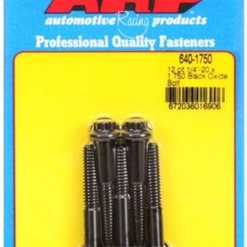 “1/4″”-20 X 1.750 12pt Black Oxide Bolts” (5pcs)