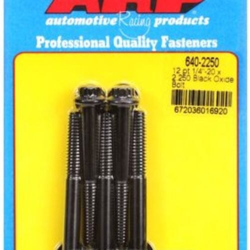 “1/4″”-20 X 2.250 12pt Black Oxide Bolts” (5pcs)
