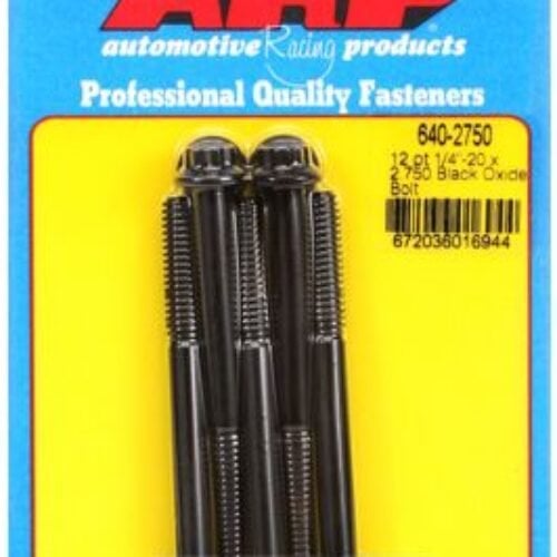 “1/4″”-20 X 2.750 12pt Black Oxide Bolts” (5pcs)