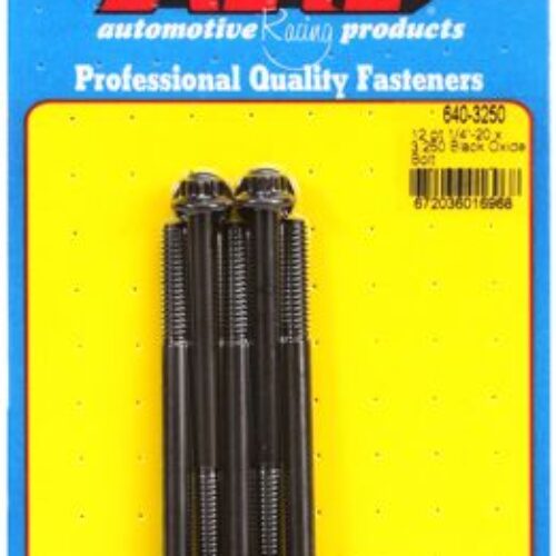 “1/4″”-20 X 3.250 12pt Black Oxide Bolts” (5pcs)