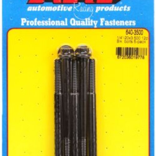 “1/4″”-20 X 3.500 12pt Black Oxide Bolts” (5pcs)