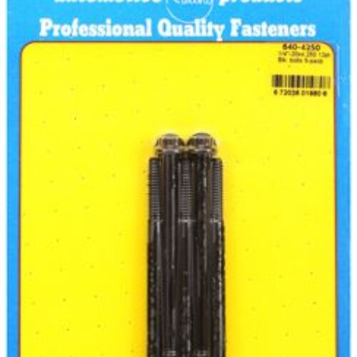 “1/4″”-20 X 4.250 12pt Black Oxide Bolts” (5pcs)