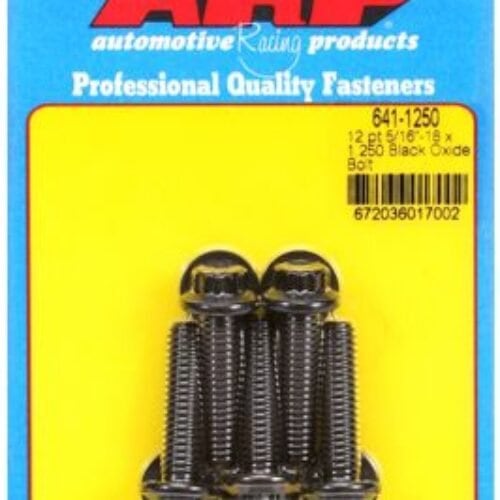 ARP 5/16-18 X 1.250 12pt Black Oxide Bolts (5/Pkg)