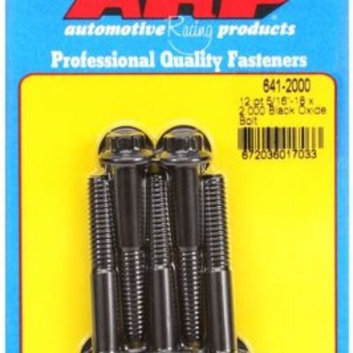 ARP 5/16-18 X 2.000in UHL 12pt Black Hex Nut Kit (5/PKG)