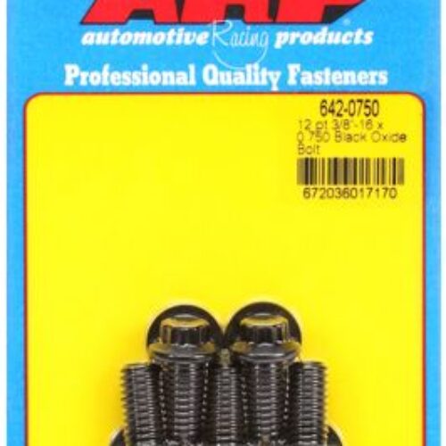 “3/8″”-16 X 0.750 12pt Black Oxide Bolts” (5pcs)