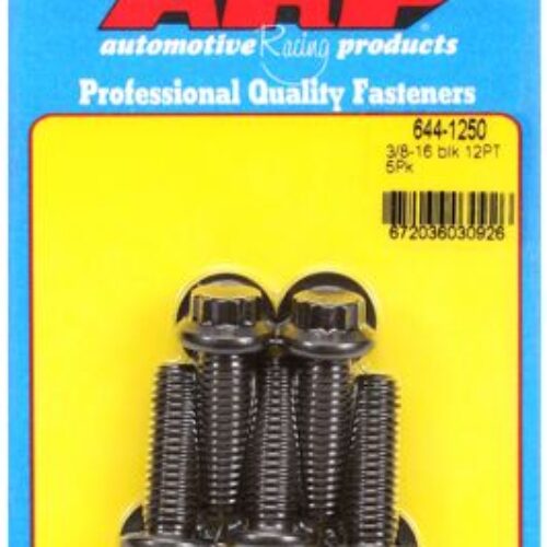 “3/8″”-16 X 1.250 12pt 7/16 Wrenching Black Oxide Bolts”5pcs