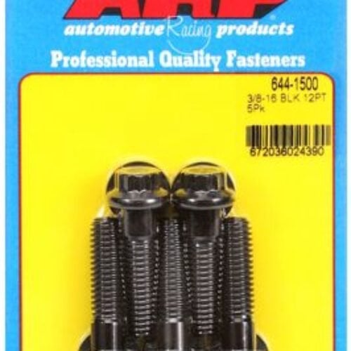 ARP 3/8 Inch -16 X 1.500 12pt 7/16 Wrenching Black Oxide Bolts (5/Pkg)