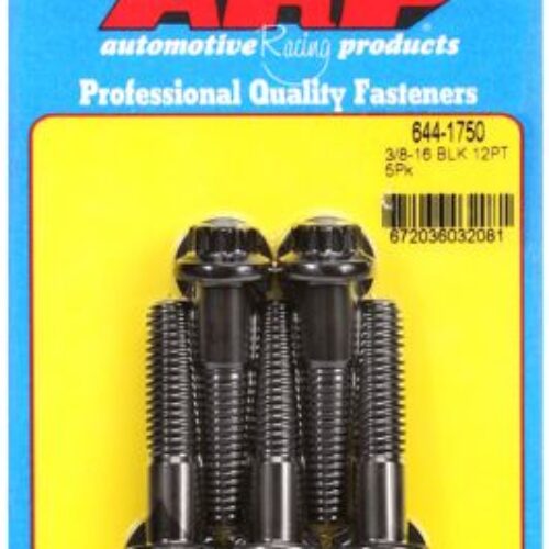 “3/8″”-16 X 1.750 12pt 7/16 Wrenching Black Oxide Bolts”5pcs