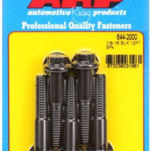 “3/8″”-16 X 2.000 12pt 7/16 Wrenching Black Oxide Bolts”5pcs