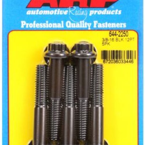 “3/8″”-16 X 2.250 12pt 7/16 Wrenching Black Oxide Bolts”5pcs