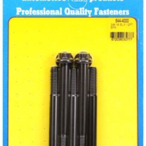 “3/8″”-16 X 4.000 12pt 7/16 Wrenching Black Oxide Bolts”5pcs