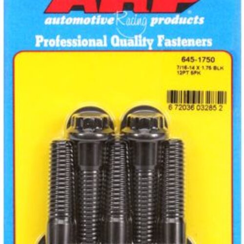 ARP 7/16in -14 X 1.750 12pt 1/2 Wrenching Black Oxide Bolts (5/Pkg)