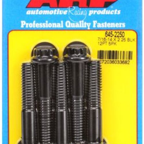 “7/16″”-14 X 2.250 12pt 1/2 Wrenching Black Oxide Bolts”5pcs