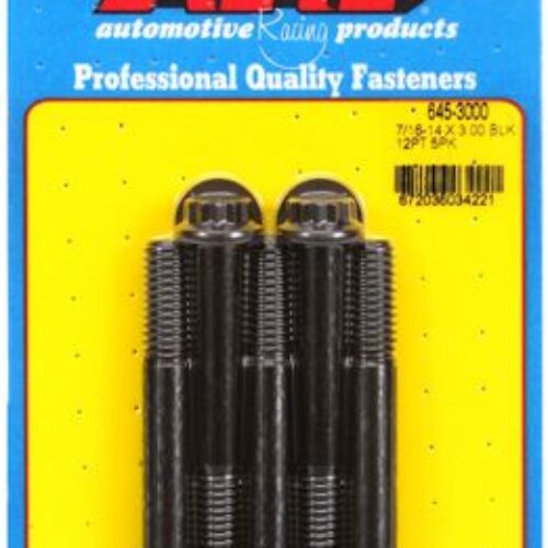 “7/16″”-14 X 3.000 12pt 1/2 Wrenching Black Oxide Bolts”5pcs