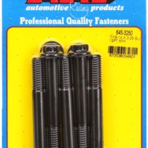 “7/16″”-14 X 3.250 12pt 1/2 Wrenching Black Oxide Bolts”5pcs