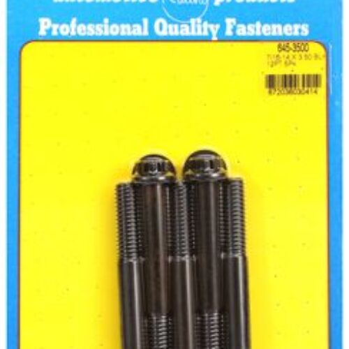 ARP 7/16 Inch -14 X 3.500 12pt 1/2 Wrenching Black Oxide Bolts (5/Pkg)