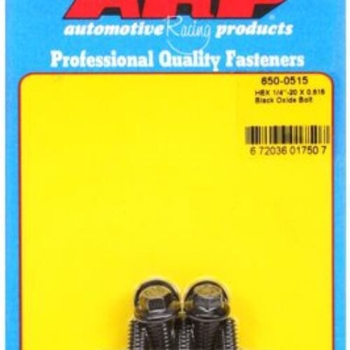 “1/4″”-20 X 0.515 Hex Black Oxide Bolts” (5pcs)